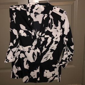 Black and white Calvin Klein button down